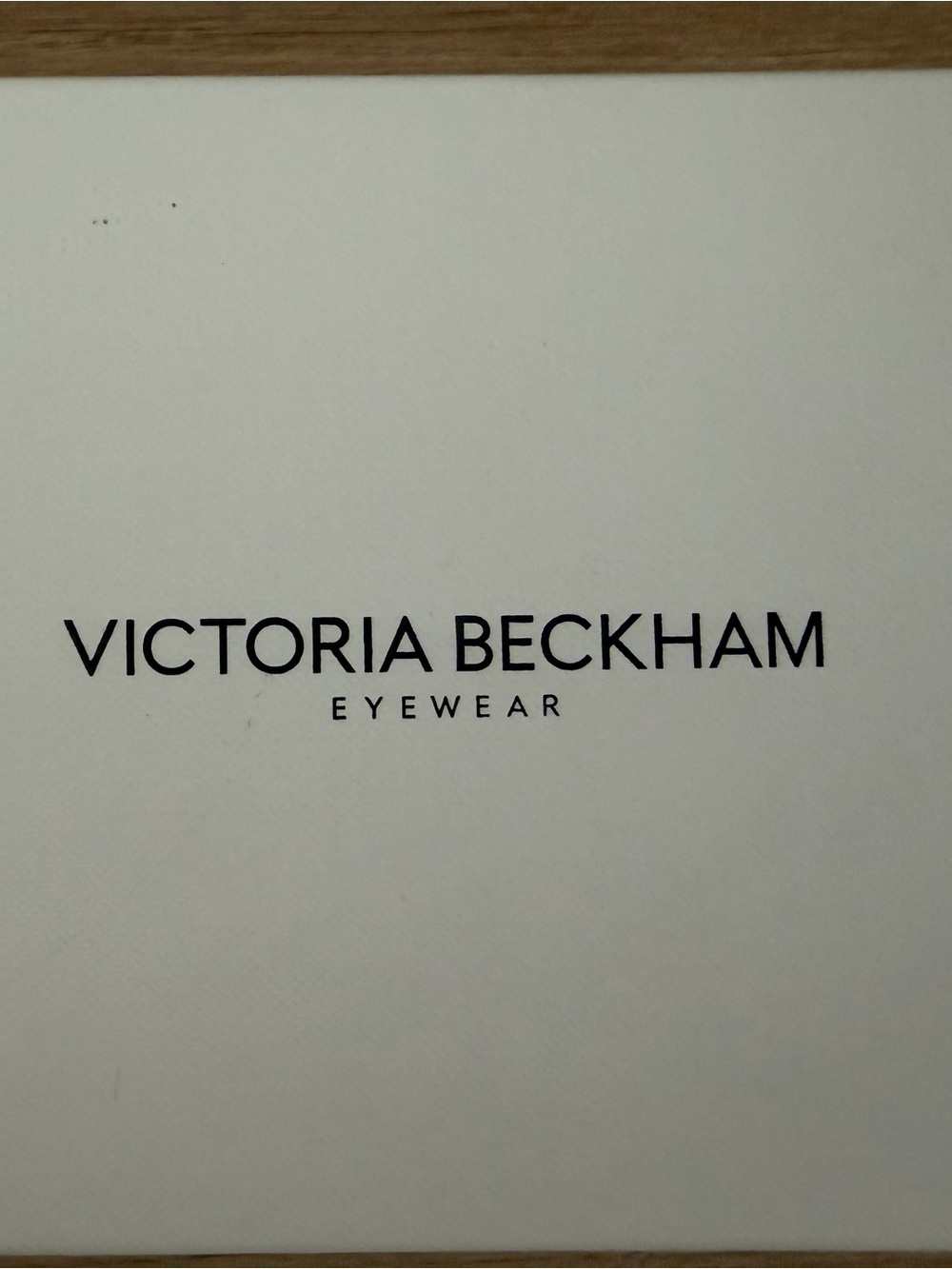 Victoria Beckham White Eyewear Box with Black Logo